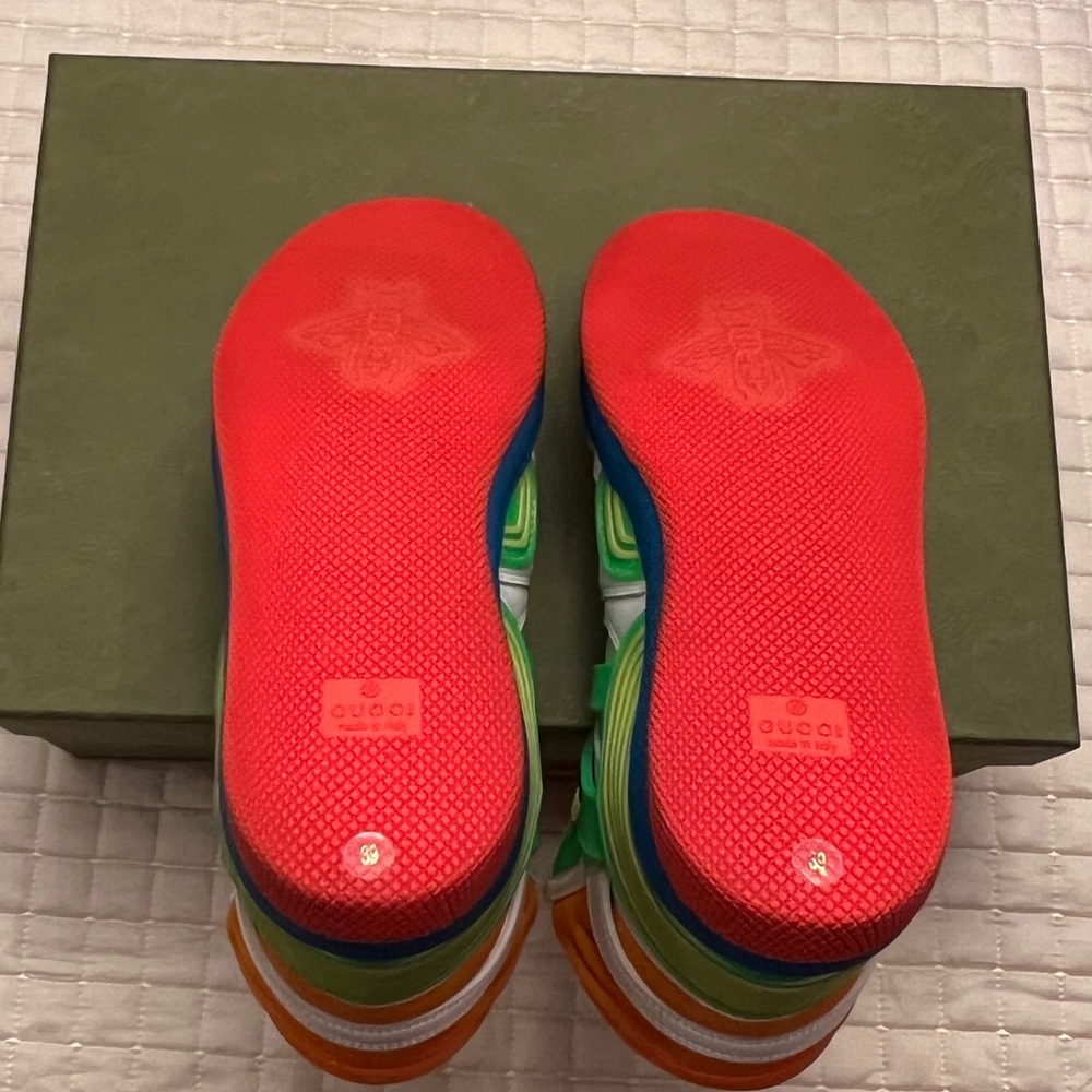 Gucci Authentic Demetra Basket High-Top Sneakers - Picture 10 of 13
